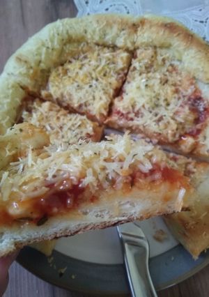 Foto resep Pizza Teflon (Chicken Butter Garlic)