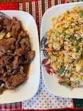 Stir-Fried Rice with Sautéed Pork