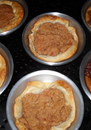Una foto de Tarteletas con pasta de maní