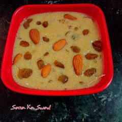 Sabudana kheer A picture of Sabudana kheer.