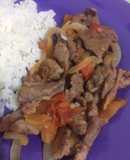 Fajitas de res en tres pasos😋