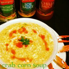 A picture of Crab corn soup.