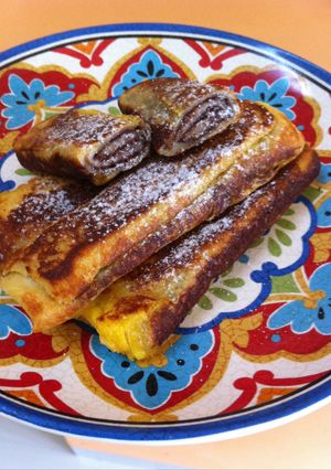 Foto resep Nutella Roll-ups (roti sisa)