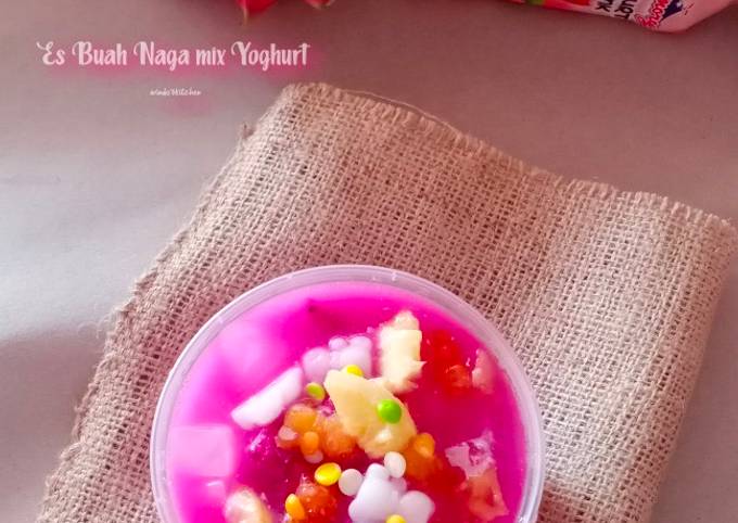 Es buah naga mix Yoghurt