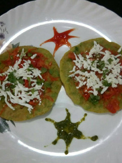A picture of Green Pea Pancake.