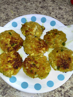 A picture of Indian fish cakes.