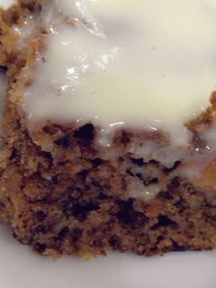 صورة لوصفة كيكه السينابون بالجزر والقرفه 😭❤️