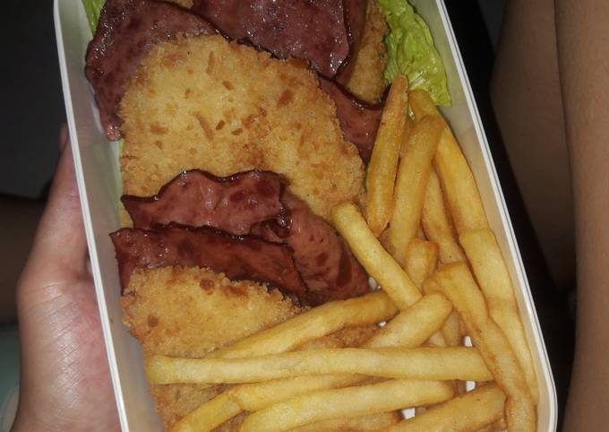 Fish n Chips with Smoked Beef