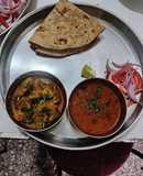 Sukha Chicken and chicken curry(tambda rassa, Maharashtra lunch)