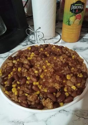 Chilis bab recept fotója