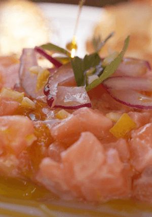 A picture of Marc Murphy’s Salmon Tartare.