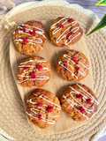 Galletas de frambuesa y chocolate blanco en Airfryer