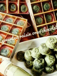 Foto resep Greentea Raisin Oreo Chocolate