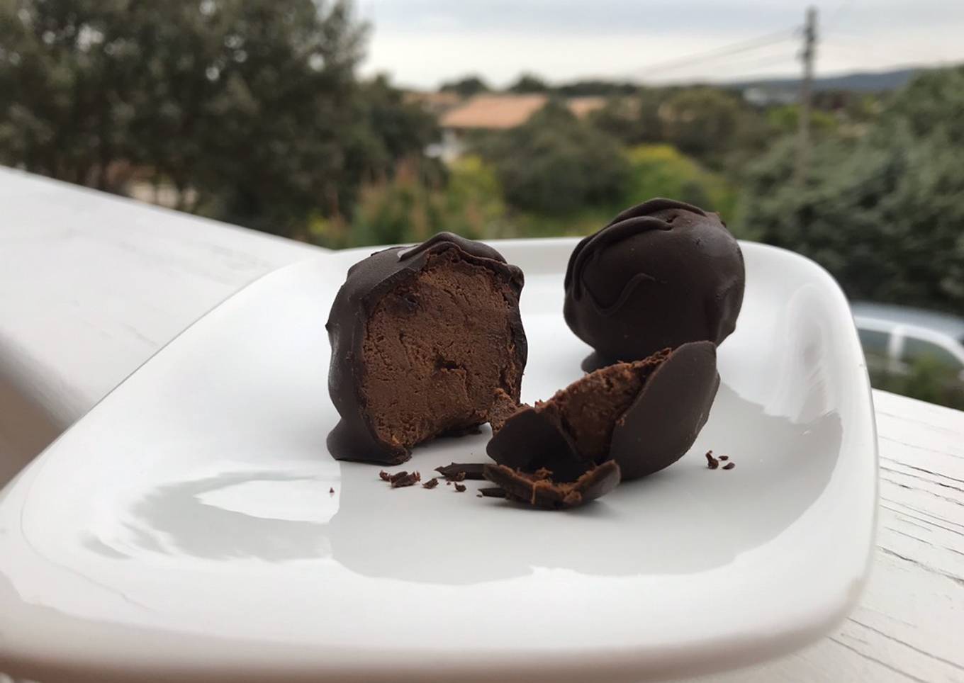 Bombones de calabaza y chocolate