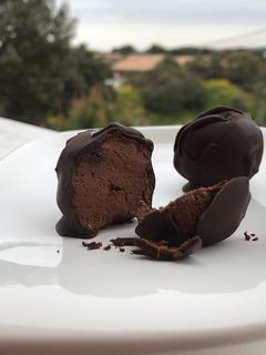 Una foto de Bombones de calabaza y chocolate