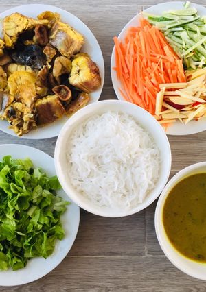 Hình của món Bún cá nhám.