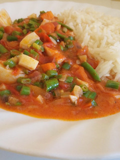 A picture of Vegetable Egg Curry.