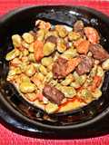 Favas com chouriço e morcela