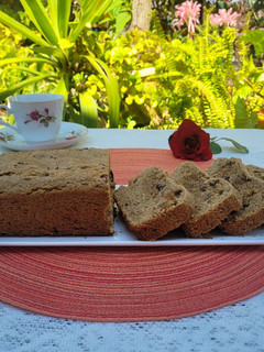 Una foto de Budín con vino de frutillas