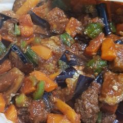 A picture of MEAT BALLS CURRY MIXED WITH VEGGIES#Mashujaarecipe.