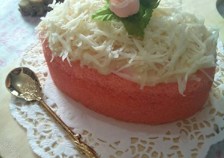 Strawberry Cheese Steamed Cake 🍓🍰