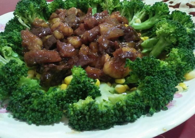 Resep Ca Daging Brokoli Saus Tiram Yang Renyah