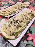 Carpaccio de zapallo italiano 🥒