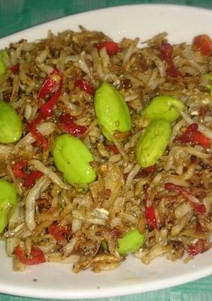 Foto resep Tumis teri pete pedas