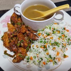 A picture of Pumpkin soup.