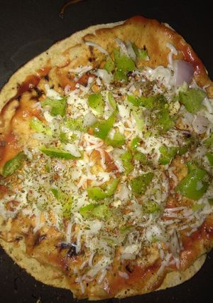 A picture of Roti pizza.