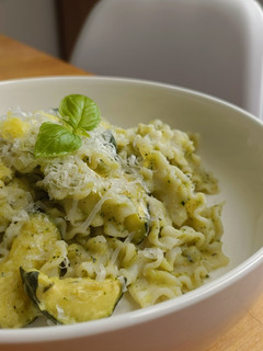 Une photo de 🌱 Pâte sauce crémeuse à la courgette