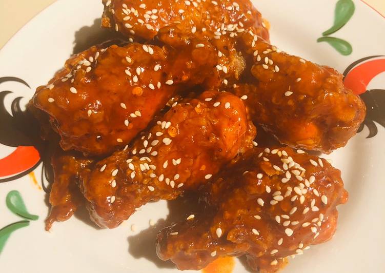 11 Resep: Wings fire chicken saus ala korea yang Lezat!