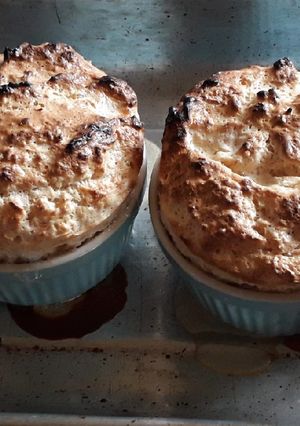 Una foto de Soufflé de Manzana