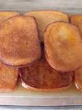 Torrijas de manzanilla y miel
