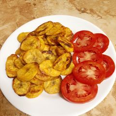 Baked plantain A picture of Baked plantain.