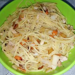 Sausages Spaghetti A picture of Sausages Spaghetti.