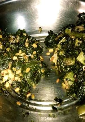 A picture of Sahjan saag ke bhaji.