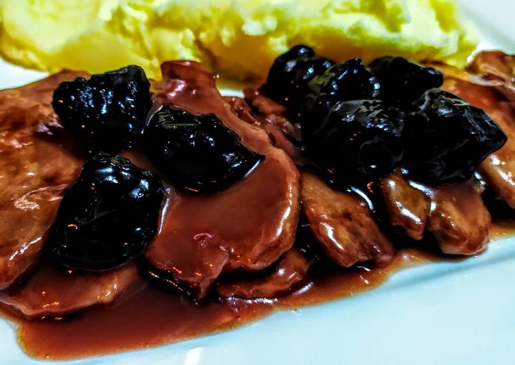 LOMITO De Cerdo🐽en Reducción de🍷Sangría y Ciruelas Pasas...!