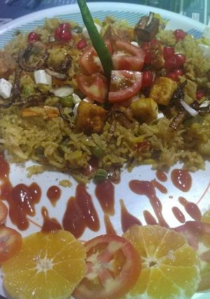 A picture of Biryani.