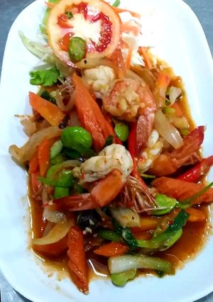 รูปของ กุ้งผัดกะปิสะตอ