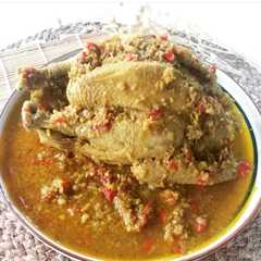 A picture of Ayam betutu khas bali.
