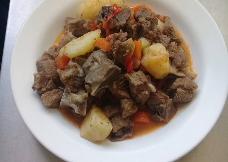 Simple Way to Prepare Homemade Boiled African Beef Stew