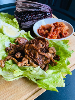 無敵燒肉生菜盤 的食譜成品照片