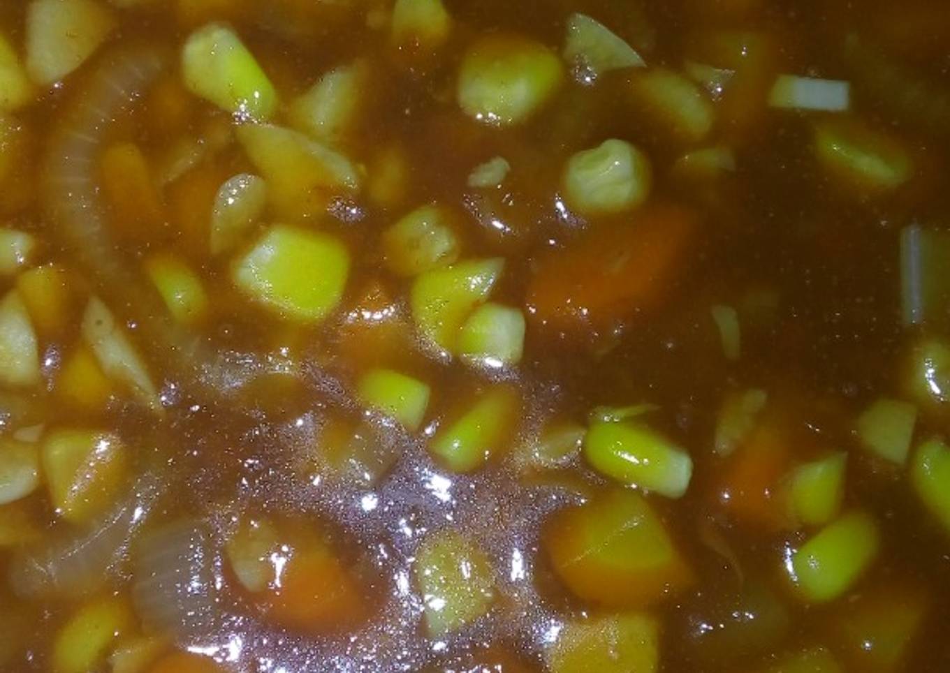 Wortel Jagung dengan Brown Sauce
