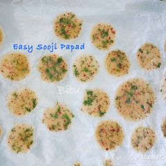 A picture of Easy Sooji Papad.