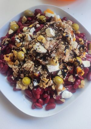 Una foto de Ensalada de alubias rojas