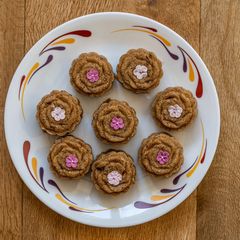 Semolina and dates ladoo A picture of Semolina and dates ladoo.