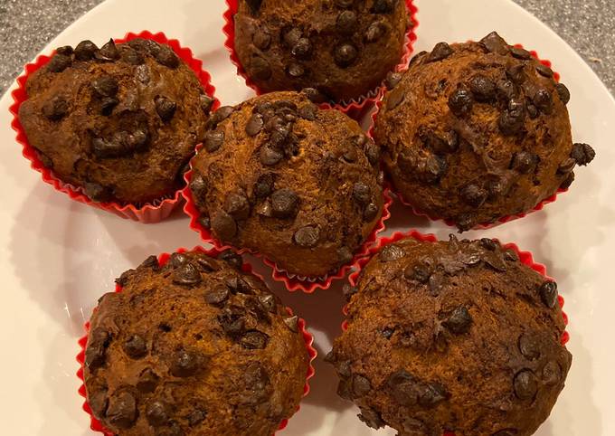 How to Prepare Perfect Banana chocolate chips muffins