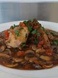 Chicken sauté chasseur