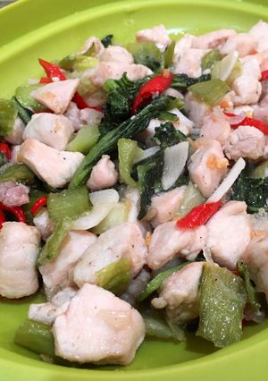 Foto resep Ayam Sawi Cabe Garam
